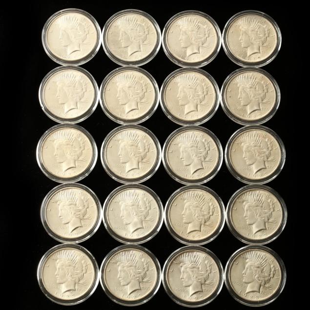 20-gem-bu-1923-peace-silver-dollars