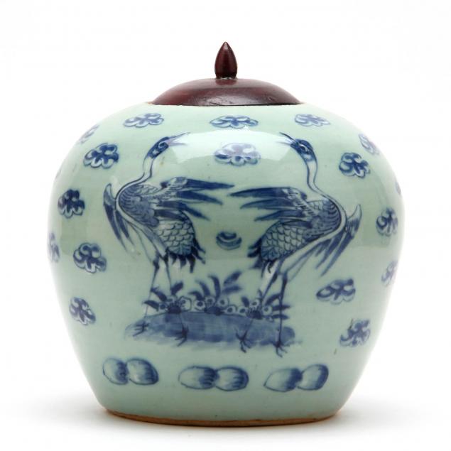 chinese-ginger-jar-with-cranes