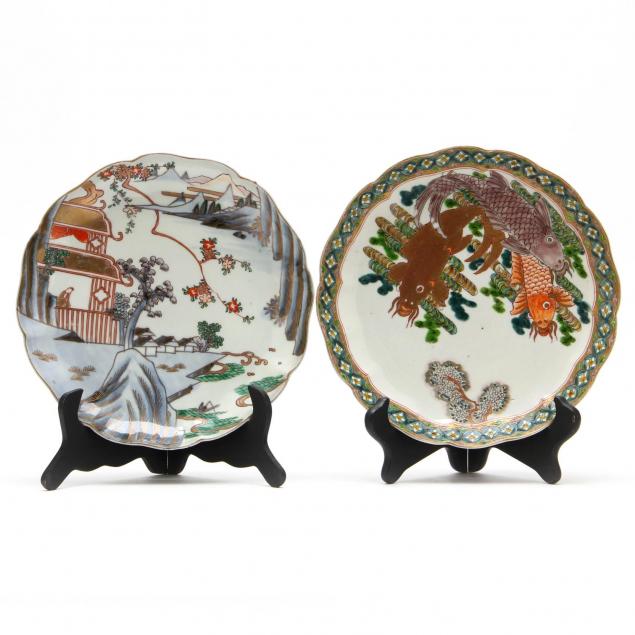 two-japanese-imari-plates