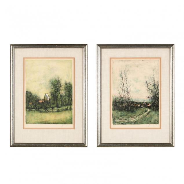 bernard-gantner-french-b-1928-pair-of-landscape-lithographs