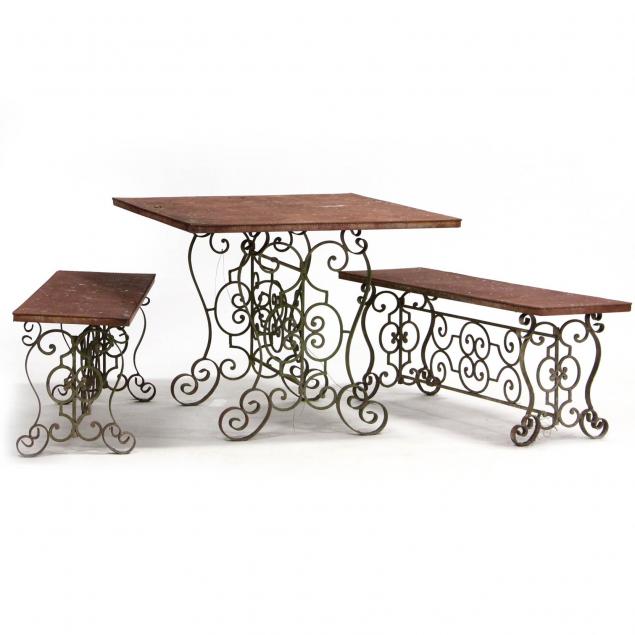 spanish-style-wrought-iron-patio-set