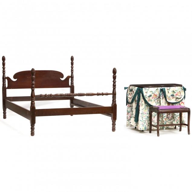 vintage-full-size-bed-and-vanity-with-stool