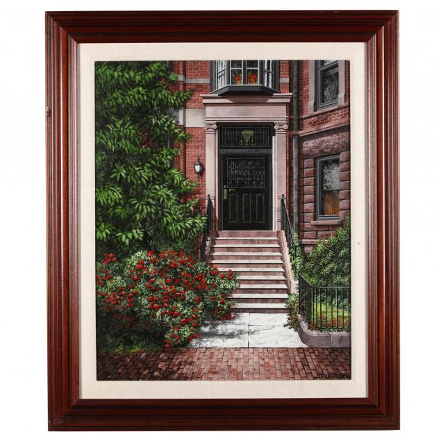 john-herendeen-american-1931-2000-a-brownstone-entrance