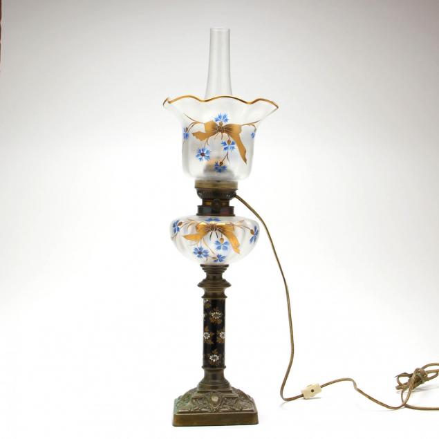 an-antique-enameled-glass-lamp