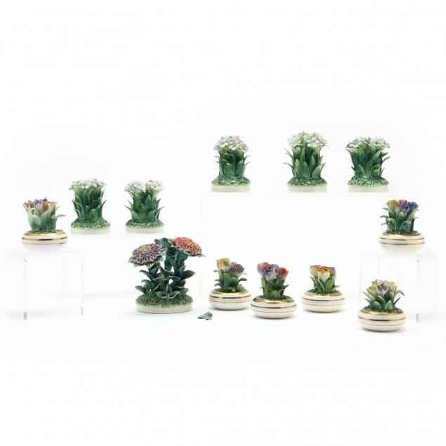 a-collection-of-twelve-porcelain-posies
