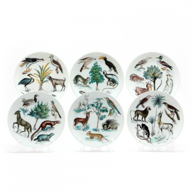 six-limoges-earthly-paradise-cabinet-plates