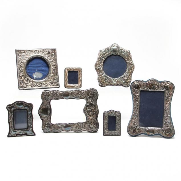 seven-sterling-silver-decorated-picture-frames