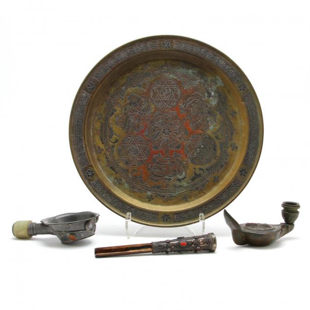 group-of-middle-eastern-metal-wares