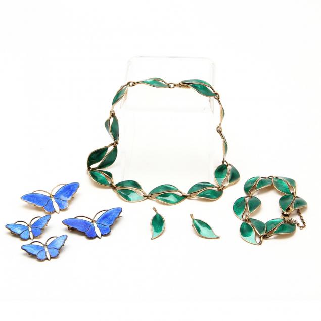 norwegian-jewelry-vermeil-and-enamel