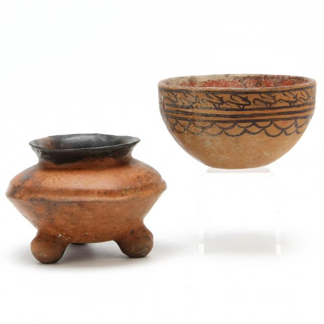 two-pre-columbian-pottery-bowls