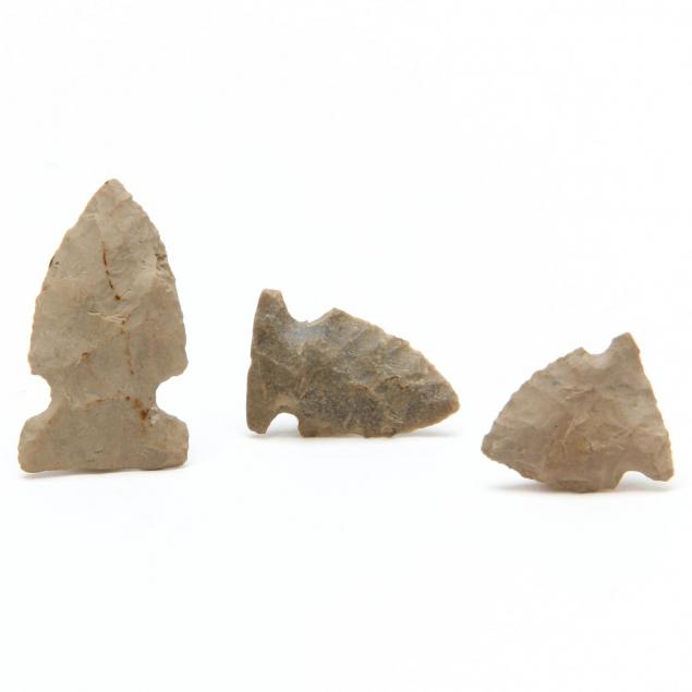 three-fine-pre-historic-arrowheads-ohio