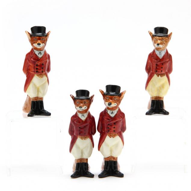 royal-doulton-four-fox-figures