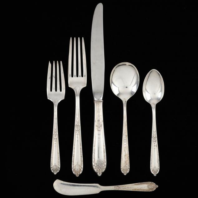 alvin-della-robbia-sterling-silver-flatware-service