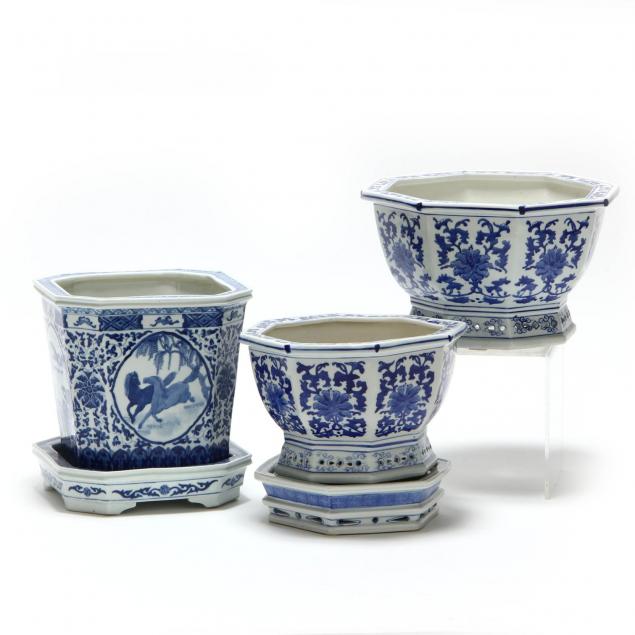 three-decorative-chinese-blue-white-jardinieres