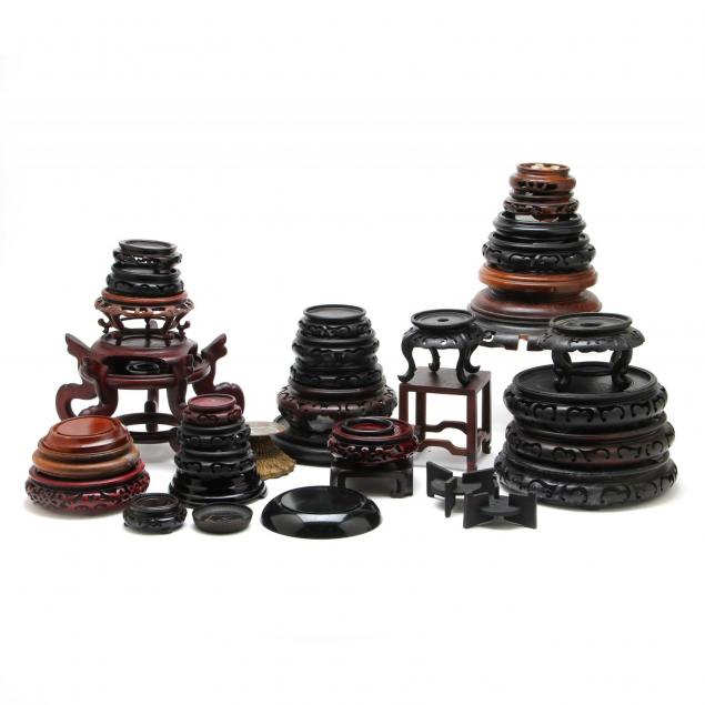 a-collection-of-chinese-hardwood-stands
