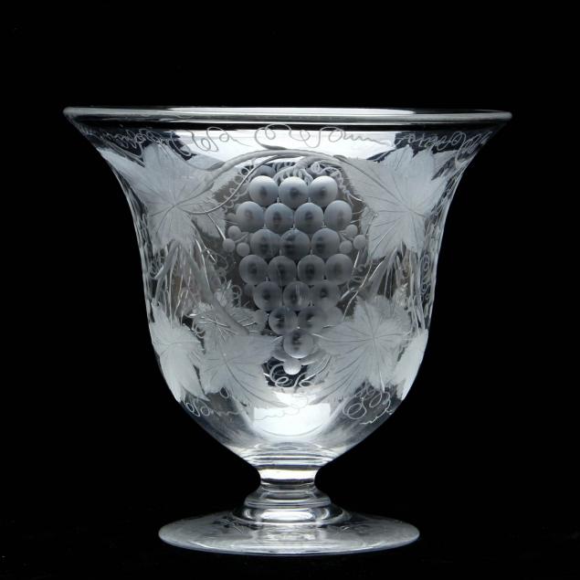 a-large-antique-blown-and-engraved-glass-vase