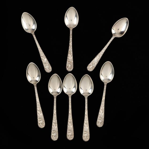 eight-s-kirk-son-repousse-sterling-silver-demitasse-spoons