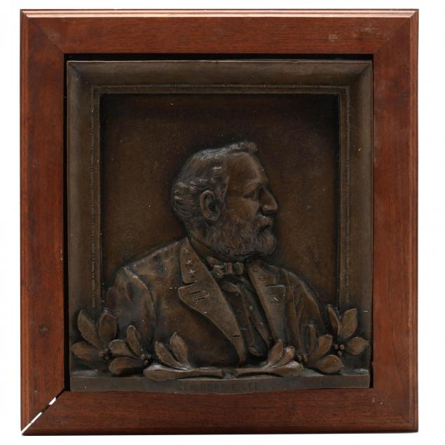 cast-bronze-plaque-with-a-high-relief-profile-portrait-of-robert-e-lee