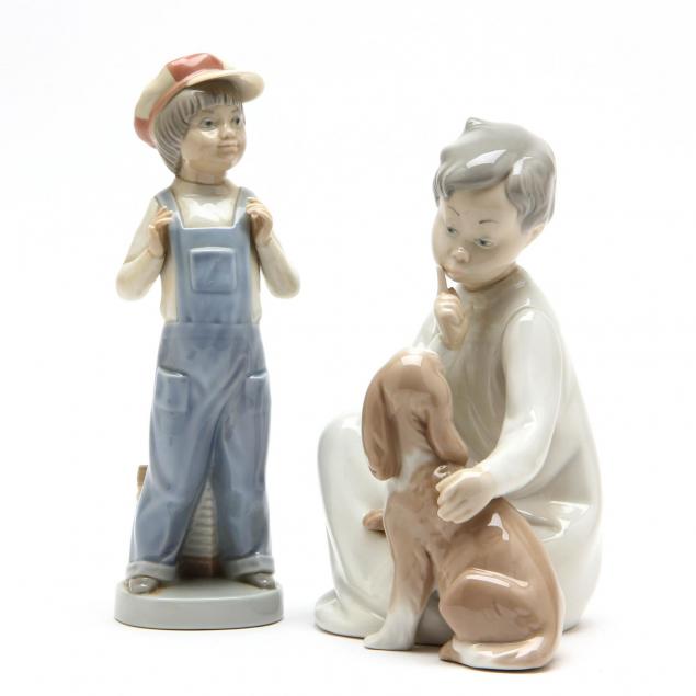 lladro-two-porcelain-figures