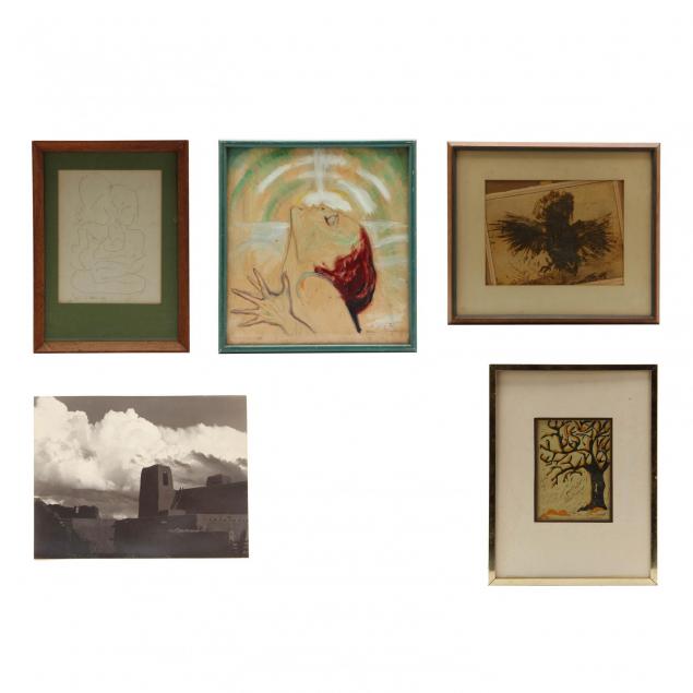 group-of-5-20th-century-prints-drawings-and-a-photograph