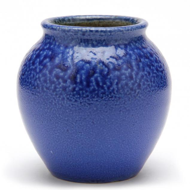 c-r-auman-pottery-c-b-masten-glaze-low-vase