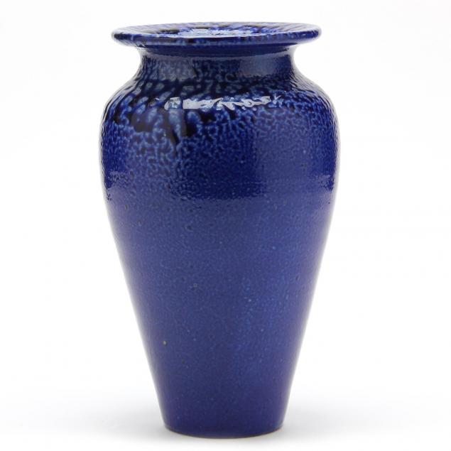 c-r-auman-pottery-c-b-masten-glaze-tapered-vase