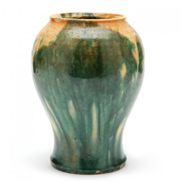attributed-to-log-cabin-pottery-baluster-vase