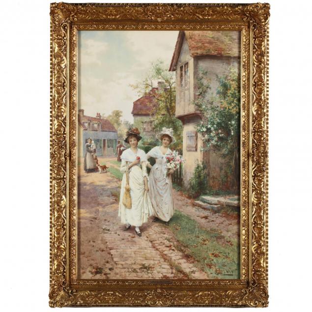 alfred-augustus-glendening-jr-british-1861-1907-strangers-to-the-village