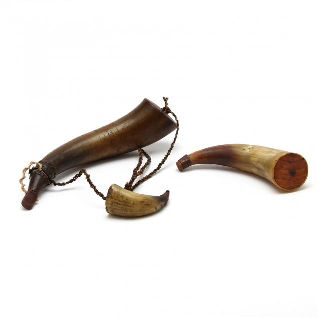 three-19th-century-powder-horns
