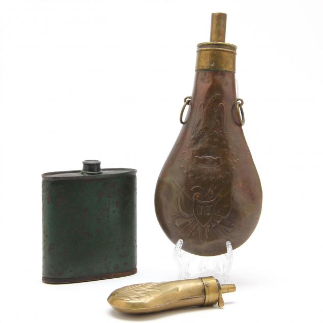 three-19th-century-powder-flasks