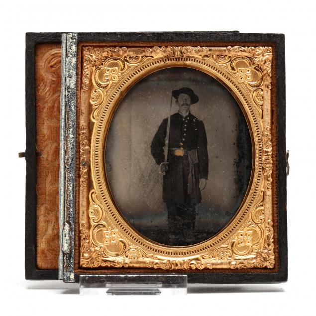 sixth-plate-cased-tintype-of-a-union-infantry-officer