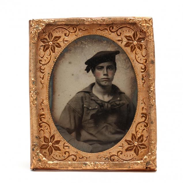 ninth-plate-tintype-of-a-union-navy-seaman