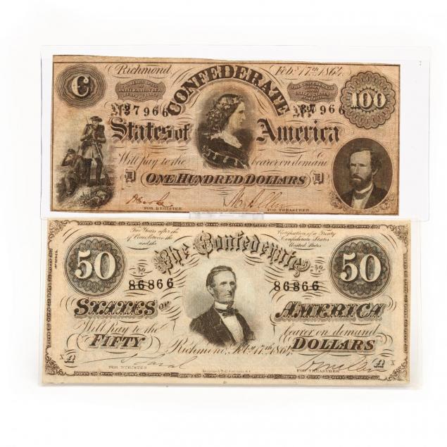 two-pieces-of-confederate-currency