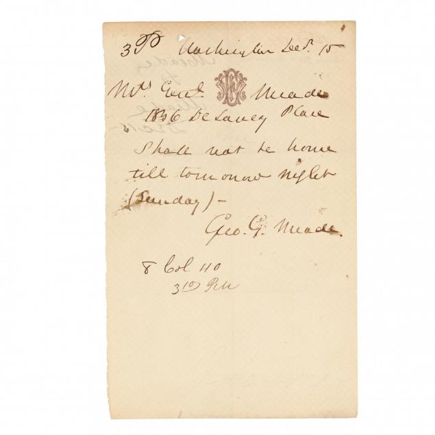 union-major-general-george-gordon-meade-personal-memo