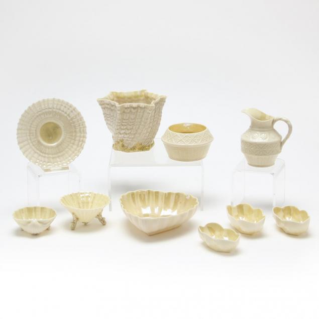 group-of-belleek-porcelains