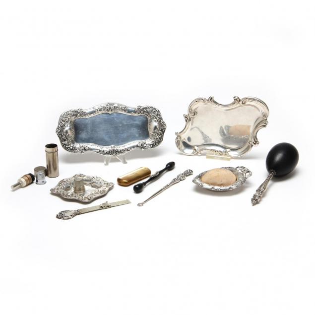 a-group-of-sterling-silver-sewing-and-seamstress-accessories