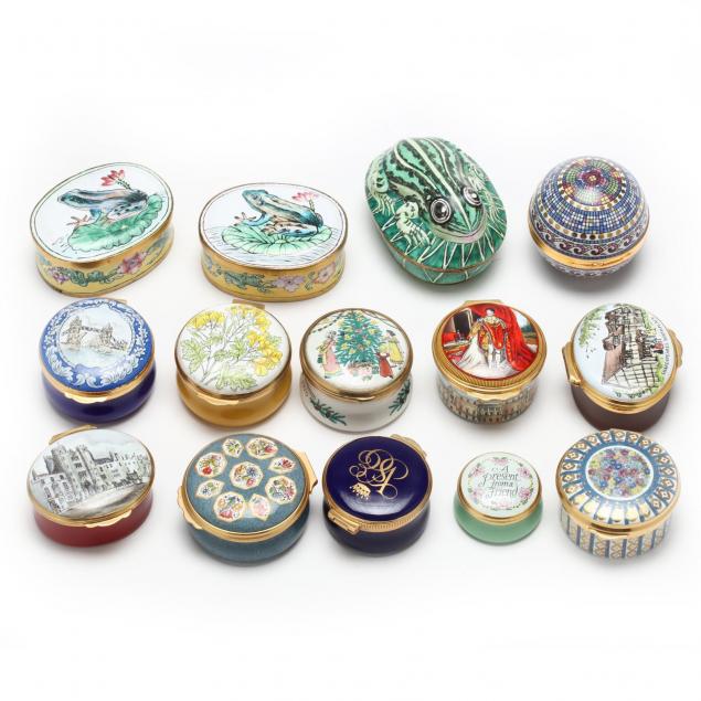 group-of-14-enameled-boxes