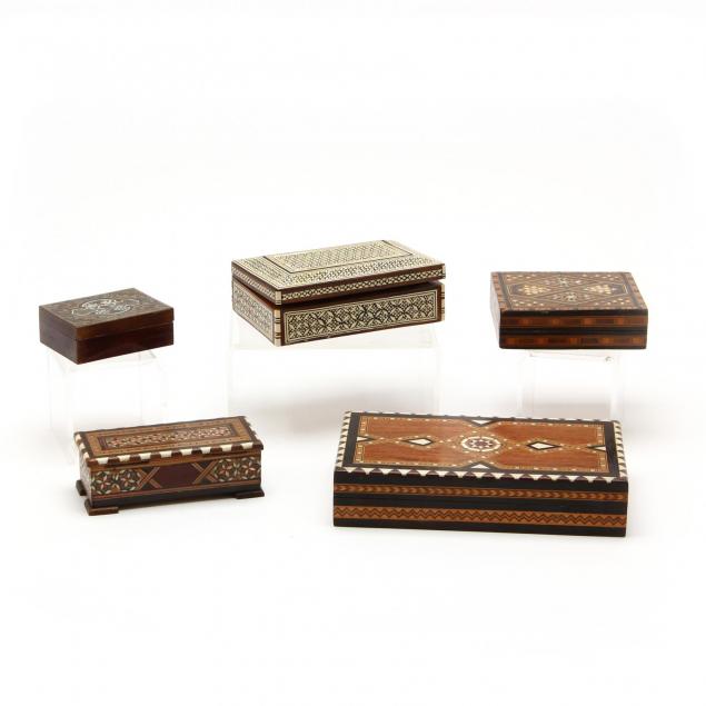 five-vintage-inlaid-boxes