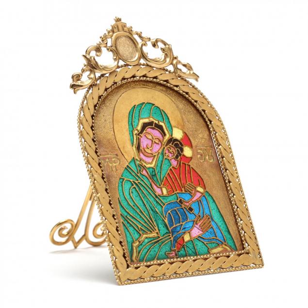 russian-gold-and-plique-a-jour-icon