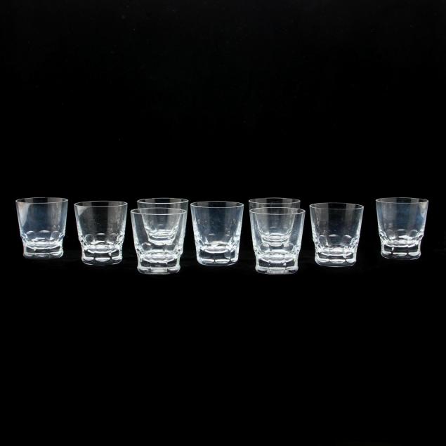 set-of-nine-baccarat-glass-tumblers