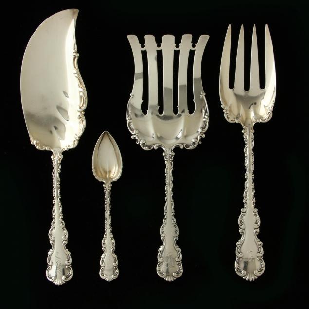 four-whiting-louis-xv-sterling-silver-servers