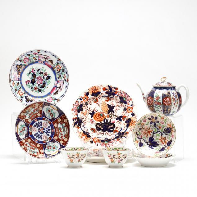 nine-pieces-of-antique-imari-ware