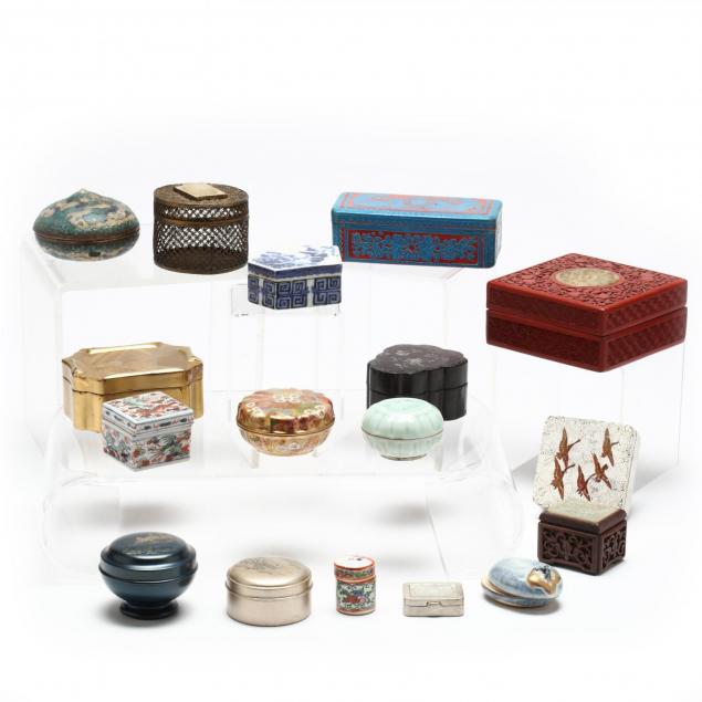 group-of-vintage-asian-boxes