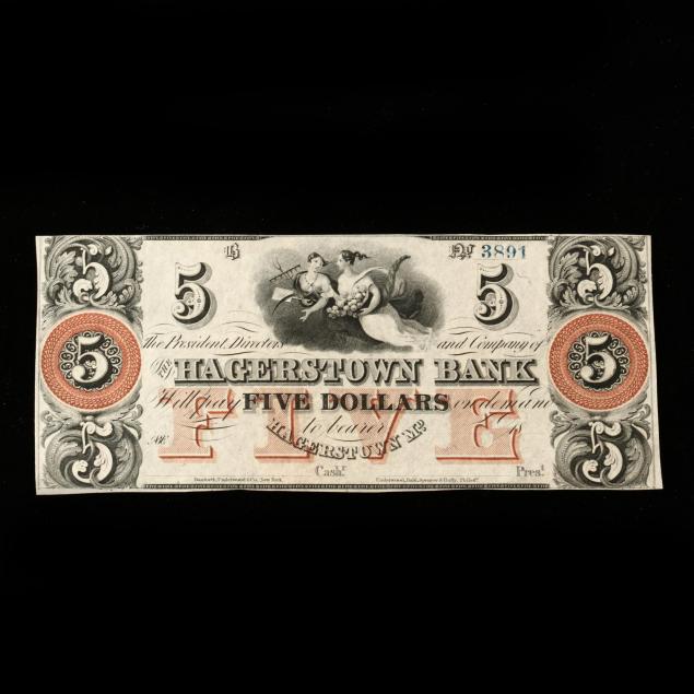 hagerstown-maryland-obsolete-5-banknote