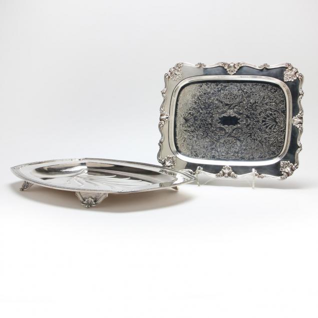 two-vintage-silverplate-trays