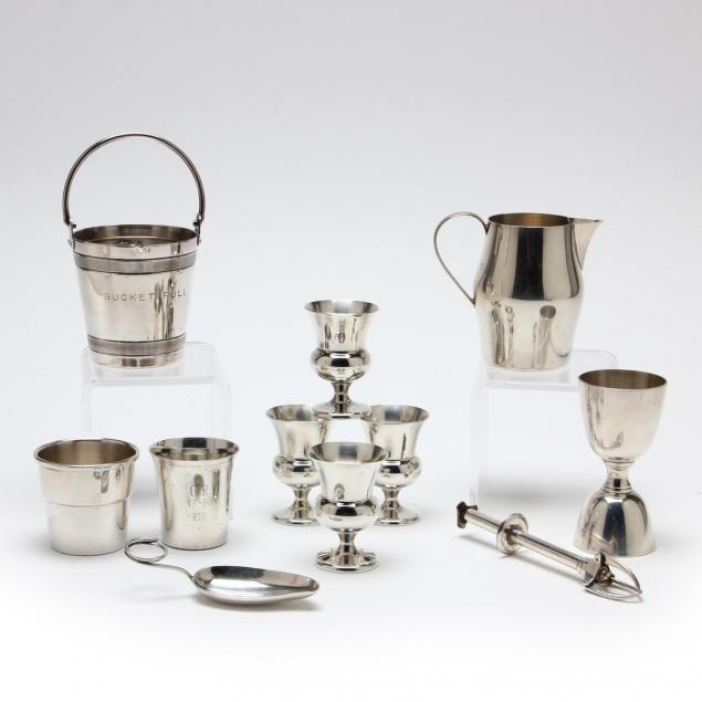 a-group-of-sterling-silver-silverplate-barware