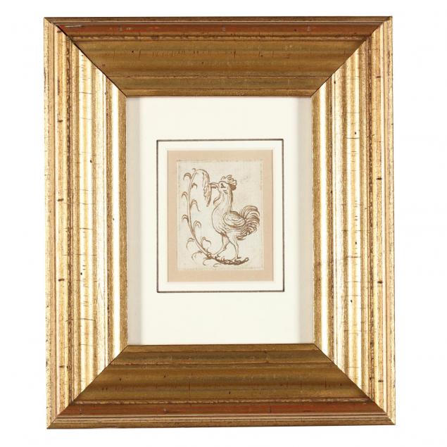 italian-renaissance-drawing-of-a-rooster