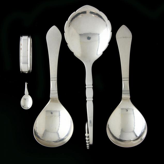 five-georg-jensen-sterling-silver-items