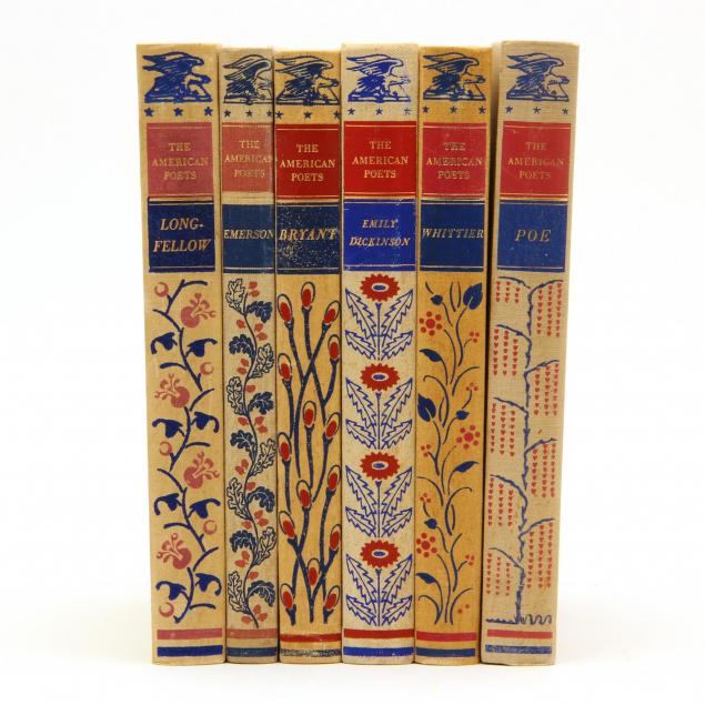 six-volumes-of-the-heritage-press-i-american-poets-i-series