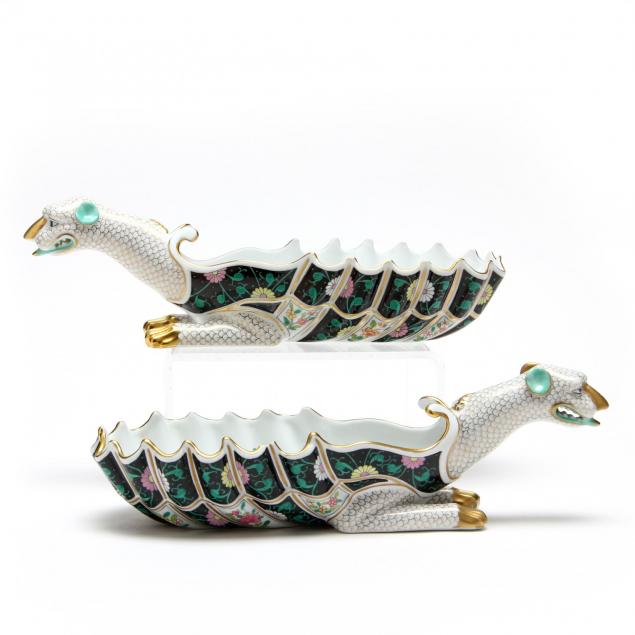 a-pair-of-herend-dragon-boat-dishes
